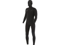VISSLA 7 SEAS 6.5mm Neopren Wetsuit Fullsuit mit Haube und Chest Zip in schwarz Größe XS