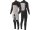 VISSLA Seven Seas Stealth 3.2mm Neopren Wetsuit Chest Zip schwarz Größe XS